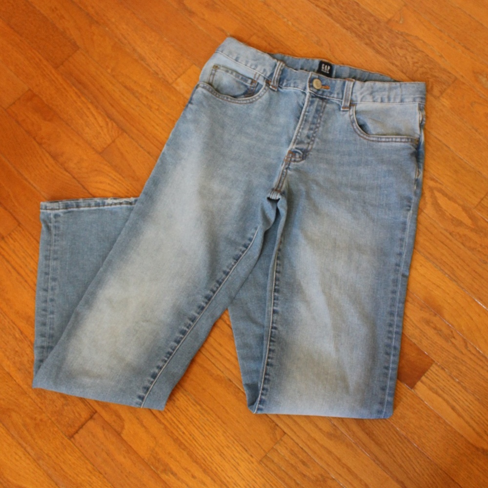 Gap, stretch straight leg regular jeans ....